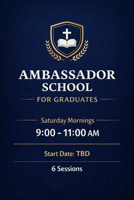 Ambassador School program poster