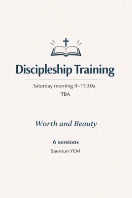 Discipleship Training program poster