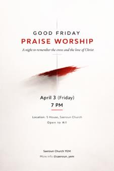 Good Friday Praise Worship poster